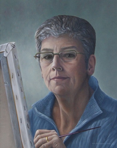 Zelfportret, 40 x 50 cm, olieverf op linnen
